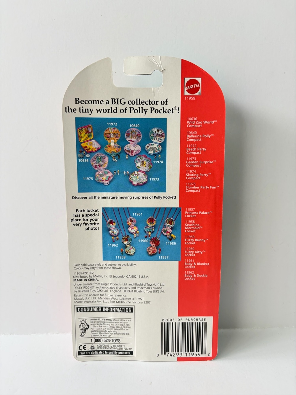 1994 Polly Pocket Pet Parade Fuzzy Bunny Locket - Picture 3 of 7